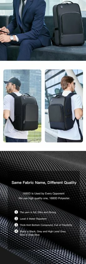 Beste Verkoop π₯ Hete verkoop π₯° Arctic Hunter Rugtas - Laptop Tas - 15,6 Inch - Waterafstotend - Usb Oplaadstation β€οΈ π 13 Beste Verkoop π₯ Hete verkoop π₯° Arctic Hunter Rugtas - Laptop Tas - 15,6 Inch - Waterafstotend - Usb Oplaadstation β€οΈ π - Afbeelding 11