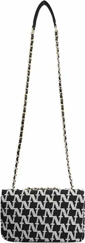 Hete verkoop π₯° Groothandel 𧨠Nikkie Dames Handtas / Schoudertas / Crossbody Tas - Tweed - Zwart β€οΈ π 8 Hete verkoop π₯° Groothandel 𧨠Nikkie Dames Handtas / Schoudertas / Crossbody Tas - Tweed - Zwart β€οΈ π - Afbeelding 6