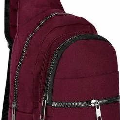 Uitgang ❤️ Uitgang ⭐ SafeSave Crossbodybag – Waterafstotende Tas Met Portemonnee – Schoudertas – Rood 👏 🌟