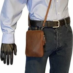 Promo ⭐ Hete verkoop 👏 Arrigo Telefoontasje Dames Crossbody Telefoontasje Met Portemonnee Lichtbruin Leer 👍 ⌛ -Tassen-Dames Verkoop 336x840