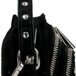 Goedkoopste 😍 Top 10 🧨 Nunoo Kleine Schoudertas / Crossbody Tas Dames - Suède - Helena - Zwart ❤️ ❤️ -Tassen-Dames Verkoop 368x840 6