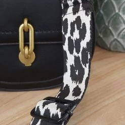 Aanbiedingen 🌟 Hete verkoop 😉 Wondersathome Bag Strap Leopard White - Zwart Metaal - Zwart Wit - Luipaard Print - Tassenriem - Schouderband - Schouderriem Tas - Tassen Riem - Tas Hengsel - Tassen Band - Gitaar Strap - Cameratas Band - Cross Body - Verstelbare Riem - Bag Belt - Handtas Bandje 🧨 🎉 -Tassen-Dames Verkoop 378x840 3