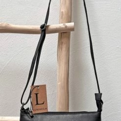 Groothandel 🛒 Flash-uitverkoop 🤩 Lundholm Leren Schoudertas Dames Groot Zwart - Schoudertassen Dames Leer Tas Dames Schoudertas | Lundholm Kopenhagen Serie 🤩 🥰 -Tassen-Dames Verkoop 396x840 4