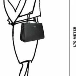 Goedkoop 🥰 Flash-uitverkoop 🔔 Flora & Co Schoudertas Saffiano - Zwart 🛒 🎉 -Tassen-Dames Verkoop 414x840