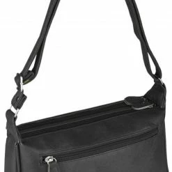 Promo ✔️ Top 10 🎁 Nicole Brown Schoudertas Zwart, Ecoleder 20 X 28 Cm - Handtassen Dames - Schoudertassen Vrouw ⭐ 🧨 -Tassen-Dames Verkoop 418x840 4