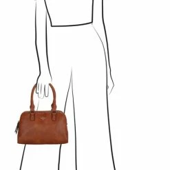 Top 10 🔔 Begroting ⭐ Charm London Chelsea Handtas - Cognac 🎉 👍 -Tassen-Dames Verkoop 429x840 7