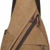 Promo ✨ Nieuw ✔️ Bagwise® - Rugzak - Slingbag - Crossbodytas - Canvas - 10L -Vintage - 1276 Camel Bruin 🔔 ⭐ -Tassen-Dames Verkoop 452x840