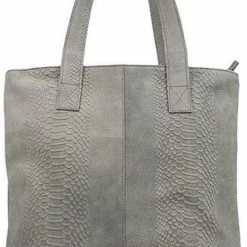 Gloednieuw 🔔 Promo 🔥 DSTRCT Schoudertas Portland Leer - Grijs 😀 🤩 -Tassen-Dames Verkoop 466x840