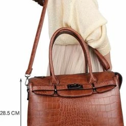 Begroting 🛒 Top 10 ✔️ Wimona Liona 5005 Handtas / Schoudertas - Cognac 😍 ✔️ -Tassen-Dames Verkoop 466x840 3