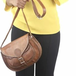 Korting ✨ Beste deal 🧨 Oncedoce Avondtas VERA - Bruin Echt Leer – 25 X 16 X 6 Cm - Damestas - Vintage Look Design Tas – Handgemaakte Tasje - Inc. Cadeauverpakking 🥰 ⌛ -Tassen-Dames Verkoop 469x840