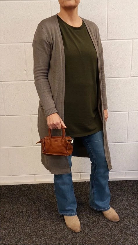 Nieuw β€οΈ Korting π₯° Bear Design Fia Leren Mini Handtas / Crossbodytas - Cognac π₯ π 6 Nieuw β€οΈ Korting π₯° Bear Design Fia Leren Mini Handtas / Crossbodytas - Cognac π₯ π - Afbeelding 4