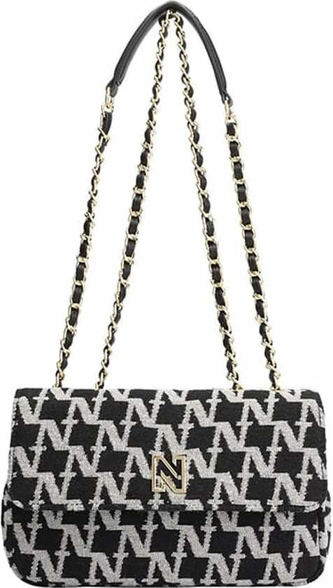 Hete verkoop π₯° Groothandel 𧨠Nikkie Dames Handtas / Schoudertas / Crossbody Tas - Tweed - Zwart β€οΈ π 10 Hete verkoop π₯° Groothandel 𧨠Nikkie Dames Handtas / Schoudertas / Crossbody Tas - Tweed - Zwart β€οΈ π - Afbeelding 8