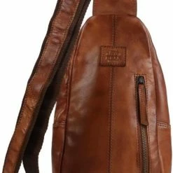 Promo 🎁 Goedkoop ✔️ Bear Design Daley Leren Crossbodytas / Slingbag - Cognac 🧨 👍 -Tassen-Dames Verkoop 486x840 3
