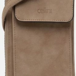Uitgang 🎉 Uitgang ✔️ Cellini Telefoontasje Taupe Leer - Dames - Maat 1 🧨 🎉