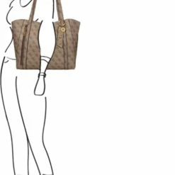 Aanbiedingen 🎉 Hete verkoop ✨ Guess Grote Shopper / Schoudertas / Tas Dames - Naya - Bruin 😉 🧨 -Tassen-Dames Verkoop 501x840 3