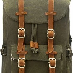 Flash-uitverkoop 😀 Aanbiedingen 😀 Outdoor Canvas Rugzak, Waterdicht Reizen Wandelen Kamperen Rugzak Tas, Grote Casual Dagrugzak, College School Rugtas, Schoudertas Voor 15" Laptop Tablets 😉 ✔️ -Tassen-Dames Verkoop 505x840 1