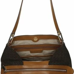 Coupon 🎉 Kopen 🛒 Michael Kors Raven Tote L Dames Schoudertas - Bruin 🔔 😉 -Tassen-Dames Verkoop 510x840