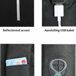 Begroting 😀 Top 10 ⌛ Merkloos Rugzak Anti-diefstal / 40x28x14cm (20l)/ Laptop 15,6 Inch / USB-oplaadpoort / Zwart / Powerbank (20mAh) 😍 😀 -Tassen-Dames Verkoop 515x840 10