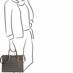 Goedkoop 🥰 Promo ⭐ Guess Medium Schoudertas / Crossbody Tas Dames - Atene - - Zwart 👍 🛒 -Tassen-Dames Verkoop 515x840 5