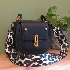 Tassen-Dames Verkoop 30 Aanbiedingen 🌟 Hete verkoop 😉 Wondersathome Bag Strap Leopard White - Zwart Metaal - Zwart Wit - Luipaard Print - Tassenriem - Schouderband - Schouderriem Tas - Tassen Riem - Tas Hengsel - Tassen Band - Gitaar Strap - Cameratas Band - Cross Body - Verstelbare Riem - Bag Belt - Handtas Bandje 🧨 🎉