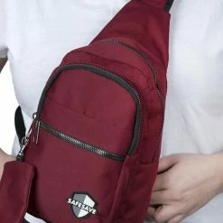 Uitgang ❤️ Uitgang ⭐ SafeSave Crossbodybag – Waterafstotende Tas Met Portemonnee – Schoudertas – Rood 👏 🌟 -Tassen-Dames Verkoop 526x840 1