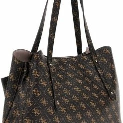 Korting ✨ Flash-uitverkoop 🌟 Guess Medium Schoudertas / Crossbody Tas Dames - Eco Brenton - Bruin 🎁 ⌛ -Tassen-Dames Verkoop 526x840 6