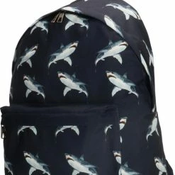 Nieuw 💯 Korting 🤩 Enrico Benetti Nairobi 46179 Rugzak Met 14 " Laptopvak - Haaien Print - Navy Blauw ❤️ 🧨 -Tassen-Dames Verkoop 530x840 5