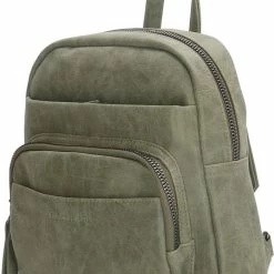 Hete verkoop 😍 Hete verkoop 🎁 Enrico Benetti Zoë Dames Rugzak Klein - Kunstleer - Olijf Groen ✔️ 🛒 -Tassen-Dames Verkoop 537x840 5