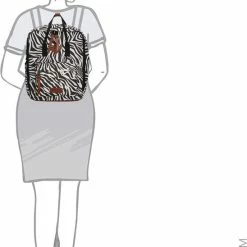 Promo 😀 Beste deal 🔥 Enrico Benetti Londen 46150 Laptoprugzak Met 14" Laptopvak - Zebra Print 🥰 🛒 -Tassen-Dames Verkoop 548x840