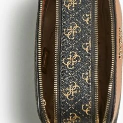 Groothandel 🥰 Beste Verkoop 🤩 Guess Noelle Dames Schoudertas - Bruin Multi - Maat Geen 😉 ❤️ -Tassen-Dames Verkoop 549x840 4