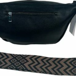 Begroting 🛒 Hete verkoop 🎉 THL Design - Leren Crossbody Tas - Dames Schoudertas - Crossbodytas - Bagstrap - Brede Band - Zwart ⭐ 🧨 -Tassen-Dames Verkoop 550x280 1