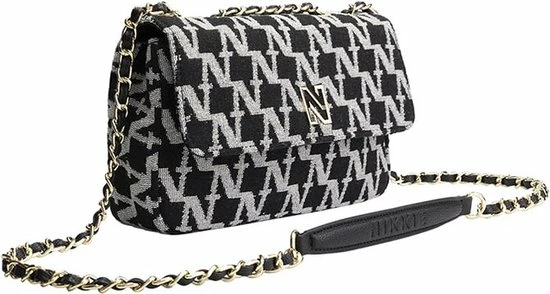 Hete verkoop π₯° Groothandel 𧨠Nikkie Dames Handtas / Schoudertas / Crossbody Tas - Tweed - Zwart β€οΈ π 4 Hete verkoop π₯° Groothandel 𧨠Nikkie Dames Handtas / Schoudertas / Crossbody Tas - Tweed - Zwart β€οΈ π - Afbeelding 2