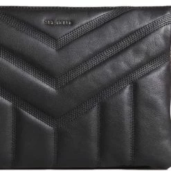 Beste Verkoop 😉 Top 10 ✨ Ted Baker Ayahla Dames Crossbody TasSchoudertas Leer - Zwart 🎉 🔔 -Tassen-Dames Verkoop 550x313 1