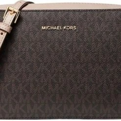 Nieuw ✔️ Begroting 🔔 Michael Kors Md Camera Bag - Bruin/Roze ⭐ 🤩