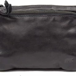 Hete verkoop ✨ Aanbiedingen ⭐ Bear Design Kleine Schoudertas / Crossbody Tas Dames - Leer - Cow Lavato - Zwart 👍 🌟 -Tassen-Dames Verkoop 550x326 1