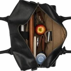 Kopen 🌟 Nieuw 🤩 Burkely Vintage Finn Worker 14" Unisex Aktetas Laptoptas - Zwart ⌛ 🎁 -Tassen-Dames Verkoop 550x326 2