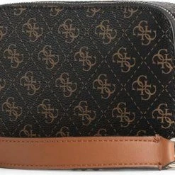 Groothandel 🥰 Beste Verkoop 🤩 Guess Noelle Dames Schoudertas - Bruin Multi - Maat Geen 😉 ❤️ -Tassen-Dames Verkoop 550x336 2