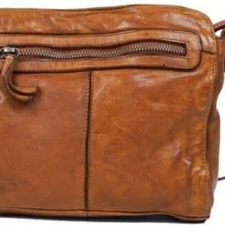 Gloednieuw 🎁 Coupon 🎉 Bear Design Olivia Leren Schoudertas - Cognac 🎉 🥰 -Tassen-Dames Verkoop 550x344 8