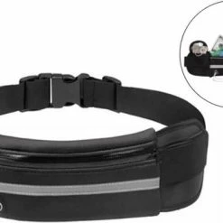 Groothandel 🔔 Uitgang 🔔 Merkloos Heuptasje Sport – Running Belt – Hardloop Heuptas - Verstelbare Buideltas - Zwart 🌟 🎉