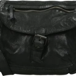 Kopen π Promo π₯° Bear Design Medium Schoudertas / Crossbody Tas Dames - Leer - Cow Lavato - Zwart π π