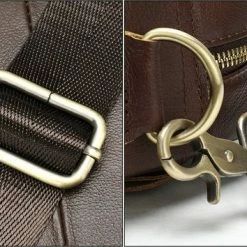 Goedkoop 👏 Hete verkoop ❤️ Laptoptas 15 Inch Schoudertas Heren Handtas Waterdichte Tas Leder Dark Coffee - Urban U® 💯 🤩 -Tassen-Dames Verkoop 550x354 1