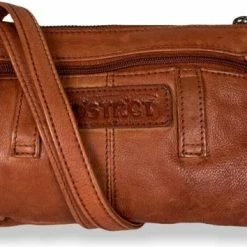 Beste Verkoop 👏 Beste deal 😍 DSTRCT Kleine Schoudertas / Crossbody Tas Dames - Leer - Harrington Road - Cognac 💯 ⌛ -Tassen-Dames Verkoop 550x354 4