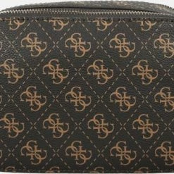 Groothandel 🥰 Beste Verkoop 🤩 Guess Noelle Dames Schoudertas - Bruin Multi - Maat Geen 😉 ❤️ -Tassen-Dames Verkoop 550x355