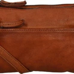 Beste Verkoop π Beste deal π DSTRCT Kleine Schoudertas / Crossbody Tas Dames - Leer - Harrington Road - Cognac π― β