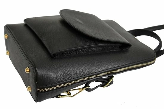 Hete verkoop π Groothandel 𧨠AmbraModa Ambra Moda Italiaans Echt Leren Rugzak Schoudertas 2 In 1 GL020 Zwart π π 4 Hete verkoop π Groothandel 𧨠AmbraModa Ambra Moda Italiaans Echt Leren Rugzak Schoudertas 2 In 1 GL020 Zwart π π - Afbeelding 2