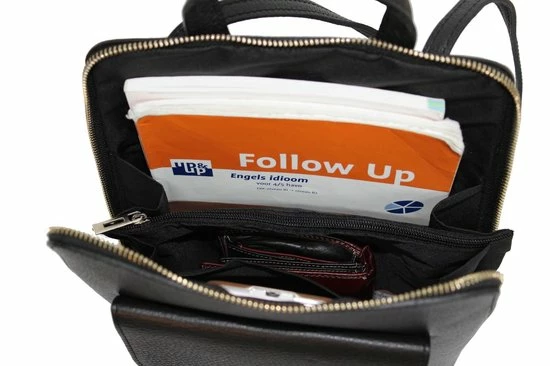 Hete verkoop π Groothandel 𧨠AmbraModa Ambra Moda Italiaans Echt Leren Rugzak Schoudertas 2 In 1 GL020 Zwart π π 6 Hete verkoop π Groothandel 𧨠AmbraModa Ambra Moda Italiaans Echt Leren Rugzak Schoudertas 2 In 1 GL020 Zwart π π - Afbeelding 4