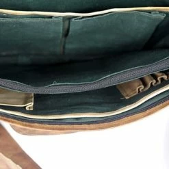 Beste Verkoop 🎉 Nieuw 🎉 Merkloos Aktetas 15,6 Inch “Granada” – Cognac Bruin Echt Leer Businesstas - Unisex Vintage Look Boekentas - Handgemaakt 🤩 👍 -Tassen-Dames Verkoop 550x366 50