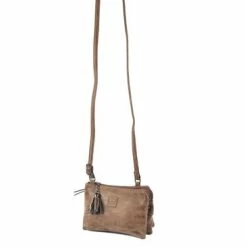 Aanbiedingen 👍 Gloednieuw 🔔 Tas - Tasssen - Bags - Bag- Bicky Bernard- Harmonica 3-Vaks Tasje - Schoudertasje - Crossbody Tasje - Bruin- Brown ✨ 🧨 -Tassen-Dames Verkoop 550x366 61