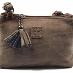 Aanbiedingen 👍 Gloednieuw 🔔 Tas - Tasssen - Bags - Bag- Bicky Bernard- Harmonica 3-Vaks Tasje - Schoudertasje - Crossbody Tasje - Bruin- Brown ✨ 🧨 -Tassen-Dames Verkoop 550x366 63