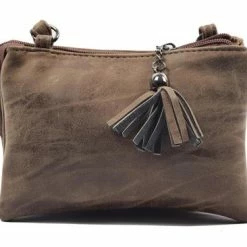 Aanbiedingen 👍 Gloednieuw 🔔 Tas - Tasssen - Bags - Bag- Bicky Bernard- Harmonica 3-Vaks Tasje - Schoudertasje - Crossbody Tasje - Bruin- Brown ✨ 🧨 -Tassen-Dames Verkoop 550x366 64